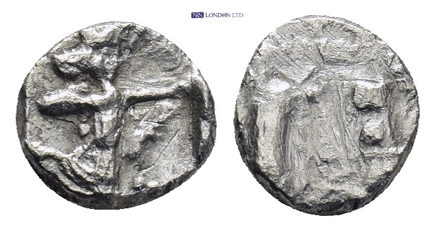 PHOENICIA, Sidon. Ba`alšillem (Sakton) II. Circa 401-365 BC. AR Thirty-second Sh...