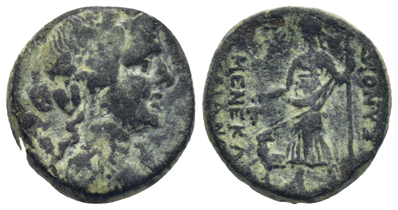 Phrygia. Dionysopolis. ΜΕΝΕΚΛΗΣ ΒΙΑΝΟ (Menekles Biano), magistrate circa 200-0 B...