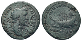 BITHYNIA, Nicomedia. Antoninus Pius. AD 138-161. Æ (22mm, 5.7 g) ΑΥΤ ΚΑΙϹΑΡ ΑΝΤΩΝΙΝΟϹ; laureate head of Antoninus Pius, right. / ΝΙΚΟΜΗΔΙΑϹ ΝΕΩΚΟΡΟΥ; ...