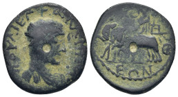 BITHYNIA. Nicaea. Gallienus (253-268). Ae. (24mm, 5.8 g) Obv: ΠOV ΛI ЄΓ ΓAΛΛIHNOC. Radiate head right. Rev: NIKAIЄΩN. Dionysos seated left on quadriga...