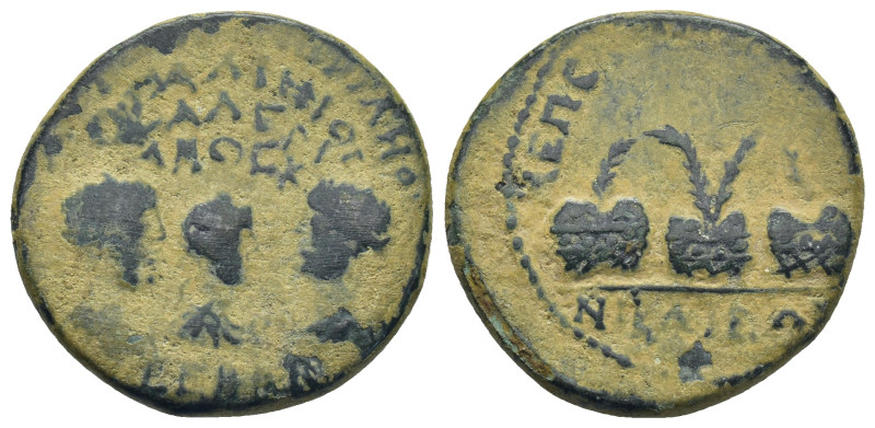 BITHYNIA. Nicaea. Valerian I, with Gallienus and Valerian II Caesar, 253-260. Te...