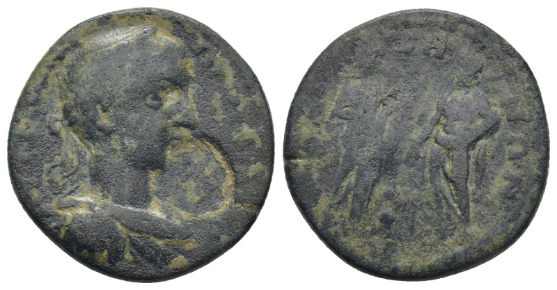 PHRYGIA, Bruzus. Gordian III. AD 238-244. Æ (7.44 Gr. 23mm.). Laureate, draped, ...