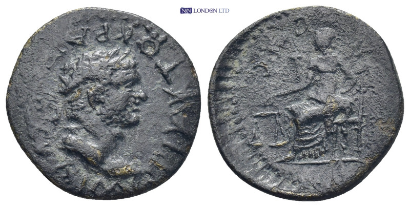 PHRYGIA. Prymnessus. Titus (79-81). AE. 3.6 Gr. 20mm.
Laureate head right.
Rev. ...