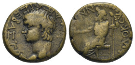 PHRYGIA. Synnada. Nero (54-68) AE 4.48 Gr. 18mm.
Bare head of Nero, left 
Rev. Zeus seated, left, with Nike and sceptre.