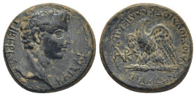 Phrygia. Apameia . Tiberius AD 14-37. Gaios Ioulios Kallikles, magistrate Bronze Æ (20mm, 6,32 g). TIBEPIOΣ KAIΣAP, bare head right /ΓAIOΣ IOYΛIOΣ KAΛ...
