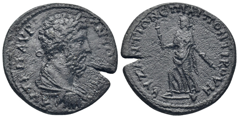 Thrace. Byzantion. Marcus Aurelius AD 161-180. Bronze Æ (29mm, 15.3 g) ΑΥΤ Κ Μ Α...