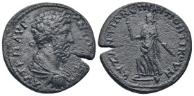 Thrace. Byzantion. Marcus Aurelius AD 161-180. Bronze Æ (29mm, 15.3 g) ΑΥΤ Κ Μ ΑΥΡ ΑΝΤΩΝΕΙΝοϹ; laureate-headed bust of Marcus Aurelius wearing cuirass...