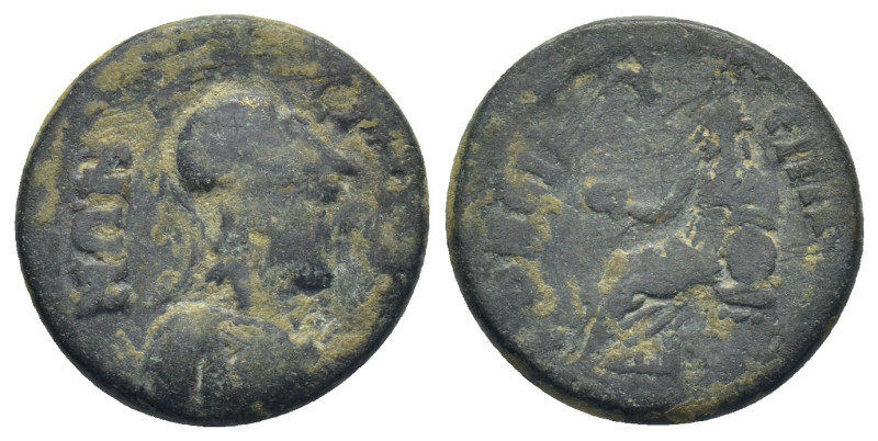 LYDIA. Sala. Pseudo-autonomous. Time of Hadrian (117-138). Ae. (18mm, 3.66 g) C....