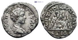 CAPPADOCIA, Caesaraea-Eusebia. Geta, as Caesar, 198-209. Drachm 3.1 Gr. 18mm.
Bareheaded, draped and cuirassed bust of Geta to right. 
Rev. Mount Arga...
