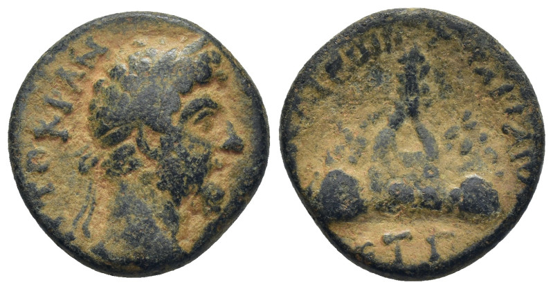 CAPPADOCIA, Caesarea-Eusebia. Marcus Aurelius. AD 161-180. AE. 7.14 Gr. 20mm.
 L...