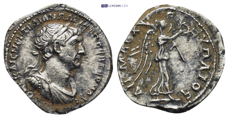 Cappadocia, Caesarea. Trajan. A.D. 98-117. AR drachm 3.33 Gr. 17mm.
Laureate and...