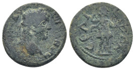 PAMPHYLIA, Perge. Caracalla (198-217 AD). AE Bronze (18mm 4.81 g) Obv: AY K M AY ANTΩNINOC CEB Draped, cuirassed and laureate bust, right. Rev: ΠΕΡΓΑΙ...