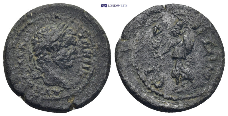 PAMPHYLIA, Side. Caracalla(?) , 198-217 AE. 4.38 Gr. 22mm.
 Laureate head right ...