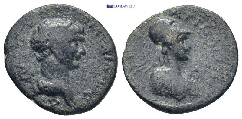 Pamphylia, Attaleia. Trajan. A.D. 98-117. AE .4.3 Gr. 19mm.
Laureate and draped ...