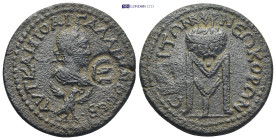 Pamphylia. Side Gallienus. AD 253-268. AE. 16.4 Gr. 31mm.
 laureate, draped and cuirassed bust of Gallienus right, below, eagle standing right with wi...