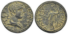 Pisidia. Termessos Major . Pseudo-autonomous issue circa AD 100-300. Bronze Æ (23mm., 8.0 g). TEPMHCCEΩΝ, bare-headed and draped bust of Hermes right,...