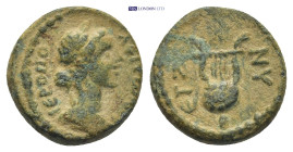 Syria, Hierapolis AE (13mm, 2.32 g) Issue: 'Pseudo-autonomous': Reign of Antoninus Pius (138-161) Obv: ΙƐΡΟΠΟΛ(Ɛ)ΙΤΩΝ; laureate-headed and draped bust...