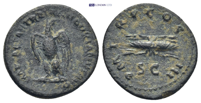 Hadrian AD 117-138. Struck AD 121-122. Rome Semis 2.8 Gr. 19mm.
Eagle standing r...