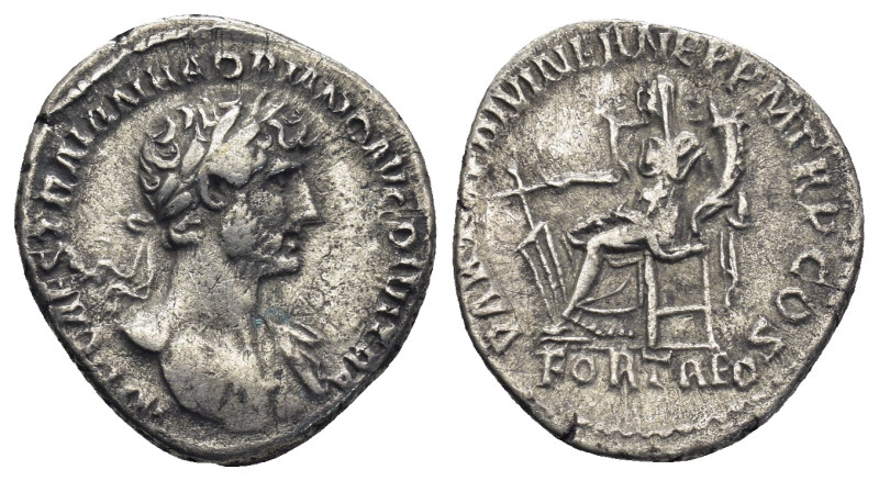 Hadrian, 117-138. Denarius (3.28 Gr. 18mm.), Rome. IMP CAES TRAIAN HADRIANO AVG ...