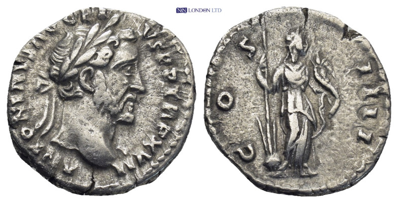 Antoninus Pius AR Denarius. (17mm, 2.9 g) Rome, AD 152-153. ANTONINVS AVG PIVS P...