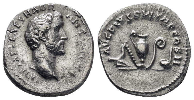 Antoninus Pius. A.D. 138-161. AR denarius (19mm, 2.8 g). Rome mint, Struck A.D. ...