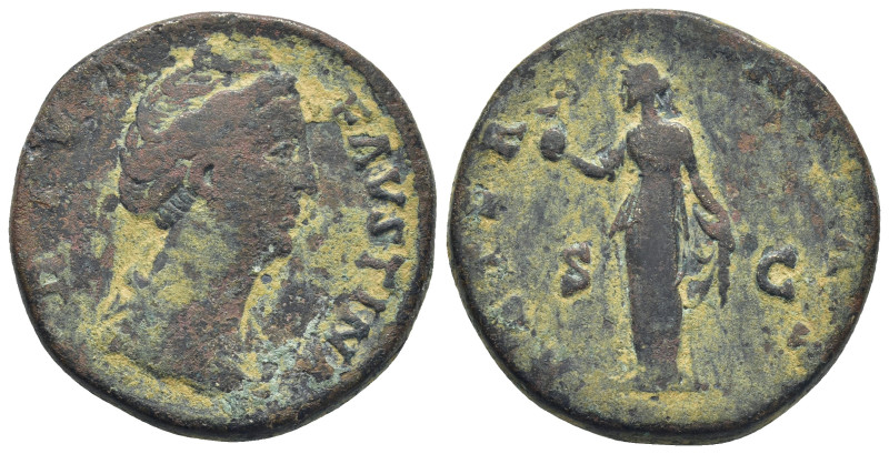 Diva Faustina Senior Æ Sestertius. (30mm, 24.6 g) Rome, AD 146-161. Struck under...