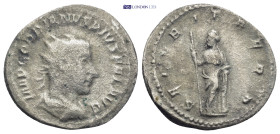 GORDIAN III (238-244). Antoninianus. (23mm, 3.97 g) Antioch. Obv: IMP GORDIANVS PIVS FEL AVG. Radiate, draped and cuirassed bust right. Rev: SECVRITAS...