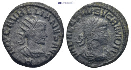 Aurelian, with Vabalathus. AD 270-275. Antoninianus (19mm, 3.64 g). Antioch mint, 8th officina. 1st emission, November AD 270-March AD 272. Radiate an...