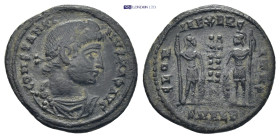 Constantine I. A.D. 307/10-337. Æ follis (18mm, 2.56 g). Alexandria, A.D. 333-335. CONSTANTI-NVS MAX AVG, diademed, draped and cuirassed bust of Const...