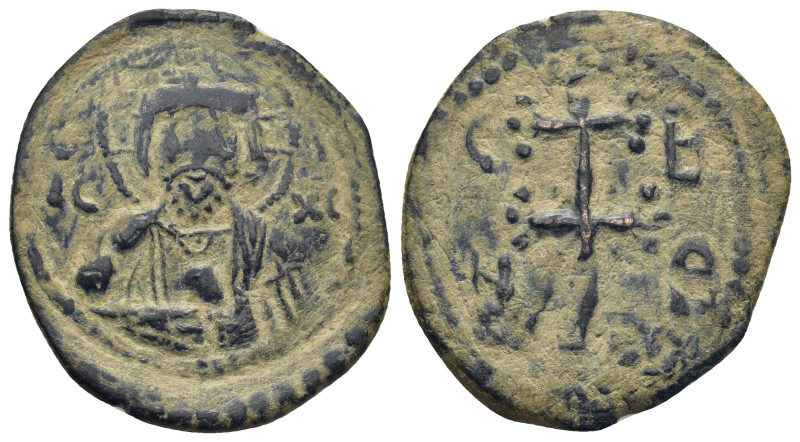 Nicephorus Basilacius. Usurper, 1078. Æ Follis (29mm, 6.11 g). Thessalonica mint...