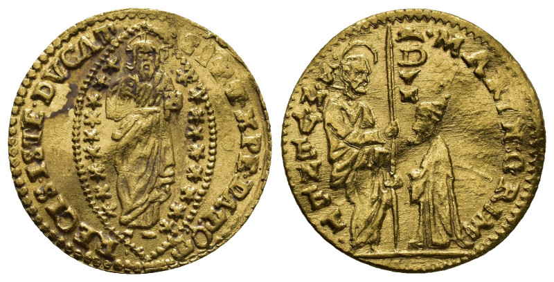 CRUSADERS, Venetians in the Levant. Pale AV Ducat Uncertain mint. Struck in the ...