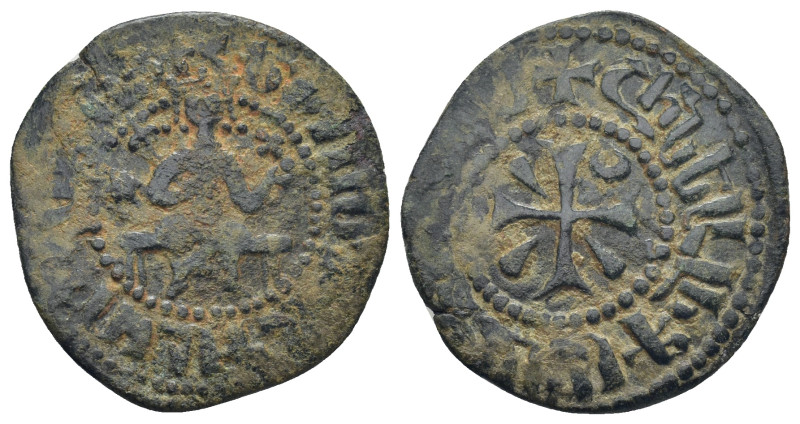 Cilician Armenia. Hetoum I. Kardez. 1226-1270 d.C. (AC-362). 3.75 Gr. 24mm. Anv....