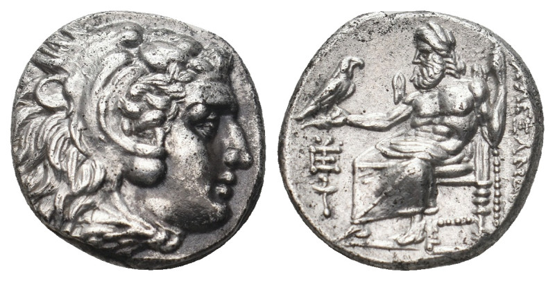 KINGS OF MACEDON. Alexander III 'the Great' (336-323 BC). Drachm. Mylasa.
Obv: ...