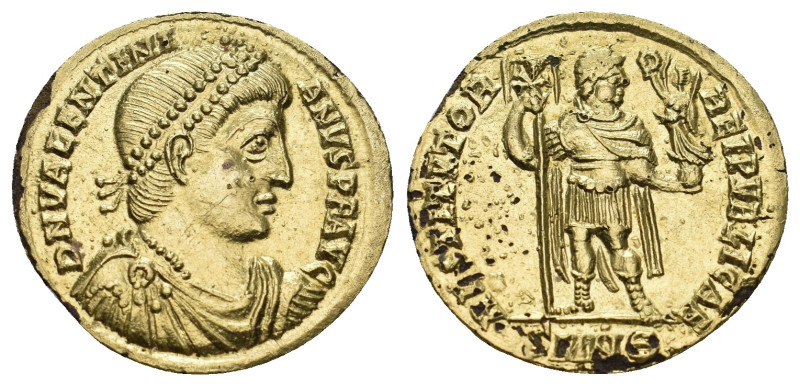 VALENTINIAN I (364-375). Fourree Solidus. Nicomedia.
Obv: D N VALENTINIANVS P F ...