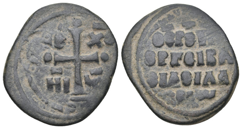 Alexius I Comnenus (1081-1118). Æ Follis. Thessalonica mint. 
Obv: IC-XC/NI-KA. ...