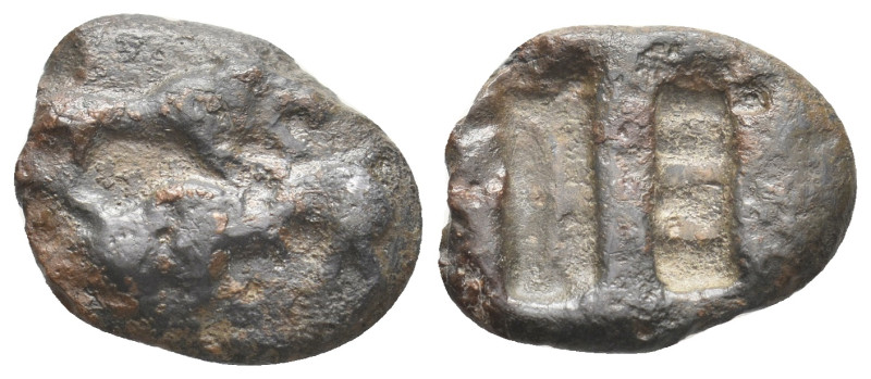 Western Asia Minor.uncertain mint PB Bulla.
Obv: Lion to right attacking bull....