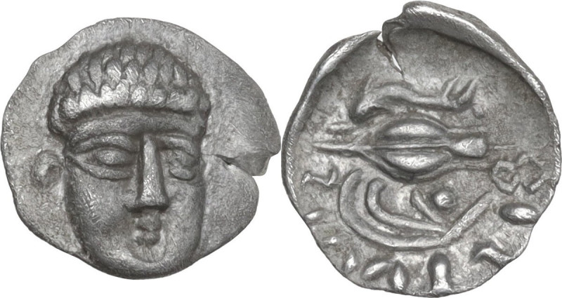 Greek Italy. Central and Southern Campania, Phistelia. AR Obol, c. 325-275 BC. O...
