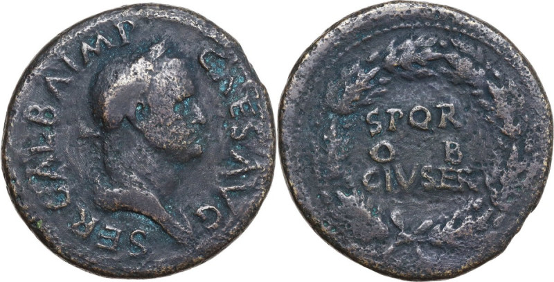 Galba (68-69). AE Sestertius, c. July AD 68-January AD 69. Obv. SER GALBA IMP CA...