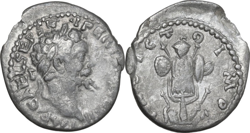 Septimius Severus (193-211). AR Denarius, Emesa mint, 194-195. Obv. IMP CAE L SE...