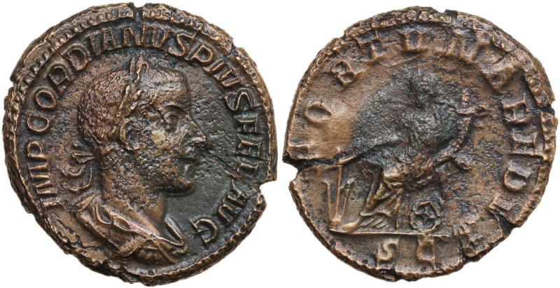 Gordian III (238-244 ). AE As, 243-244 AD. Obv. IMP GORDIANVS PIVS FEL AVG. Laur...