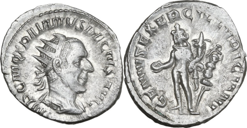 Trajan Decius (249-251). AR Antoninianus, 249 AD. Obv. IMP C M Q TRAIANVS DECIVS...