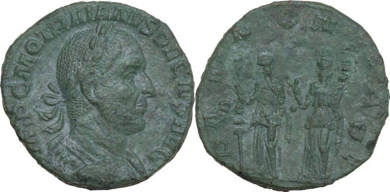 Trajan Decius (249-251). AE Sestertius, Rome mint. Obv. IMP C M Q TRAIANVS DECIV...