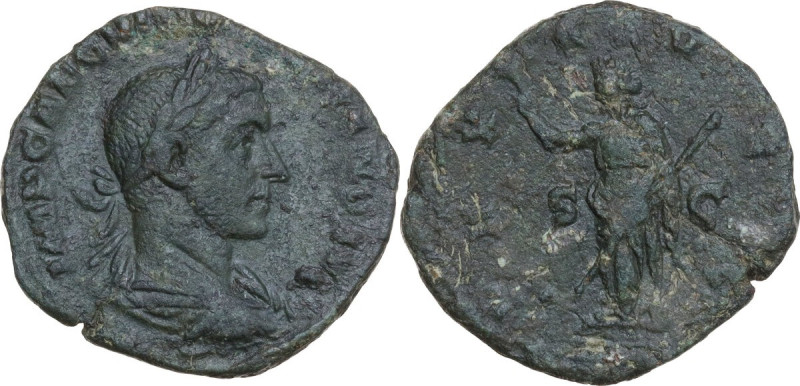 Volusian (251-253). AE Sestertius, Rome mint, 251-253. Obv. IMP CAE C VIB VOLVSI...