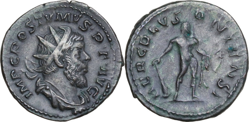 Postumus (259-268). AE Antoninianus, Lugdunum mint, 260-269. Obv. IMP C POSTVMVS...