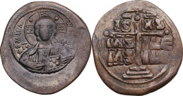 Anonymous Folles. AE Follis. Constantinople mint. Obv. Nimbate bust of Christ facing, holding book of Gospels; IC in left field, XC in right field. Re...