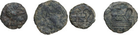 Roman Republic. Lot of 2 unclassified AE denominations. AE. About VF:Good F.