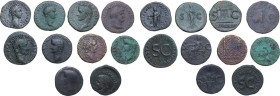 The Roman Empire. Multiple lot of ten (10) AE unclassified Roman Imperial coins.