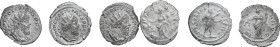 The Roman Empire. Lot of 3 unclassified AR Antoniniani of Postumus. AR. About VF:Good F.