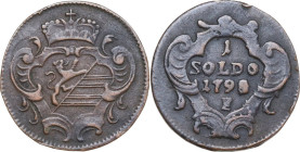 Austria. Franz II/I (1792-1805-1835). AE Soldo, Hall in Tirol mint for Görz and Gradiska, 1798 F. Herinek 1178. AE. 2.75 g. 20.00 mm. Good VF.