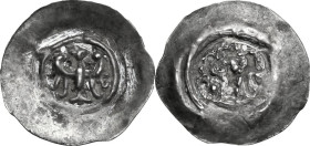 Germany. Friedrich II (1215-1250). AR Pfennig, Offenburg mint. cf. Münzhandlung Sonntag, Auction 32, lot 919 (6. July 2020). AR. 0.33 g. 16.00 mm. RR....